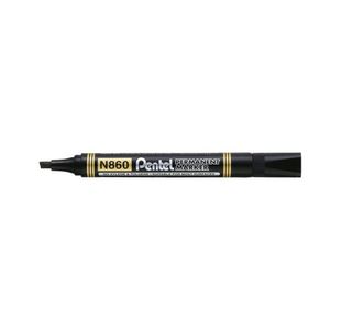 Pentel Chisel Tip Marker Blk Pk5