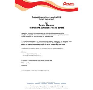 Pentl Mxiflo Whtebrd Mrkr Asrtd Pk4