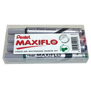 Pentl Mxiflo Whtebrd Mrkr Asrtd Pk4