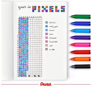 Pentel Energel Pen Med Asst Pk9