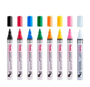 Pentel Paint Mrkr Med Bull Ast Pk8