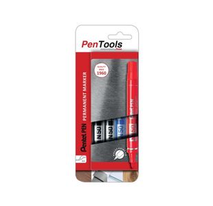 Pentel N50S Perm Marker Bull Asst P4