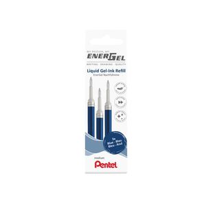 Pentel Energel Refill Wallet Blu Pk3