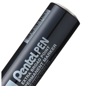 Pentel N50Xl-A Jmbo Perm Mrkr Blk P6