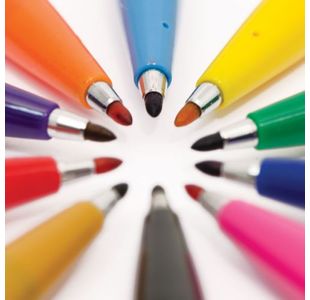 Pentel S520 Sign W/Based Pen Blk P12