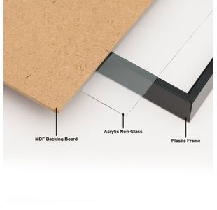 Hampton Frames Cerf Frame A4 Black