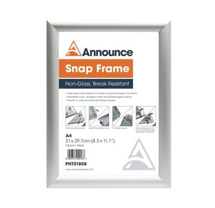 Announce Aluminium Snap Frame A4