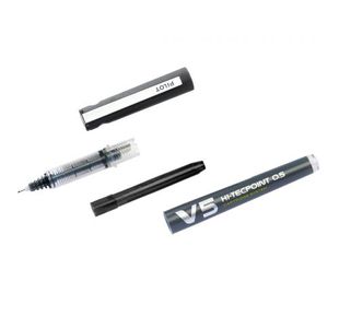 Pilot V5 Cartridge Rball Black Pk10