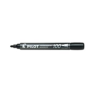Pilot 100 Bullet Tip Marker Blk Pk20