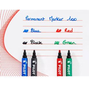 Pilot 100 Bullet Tip Marker Blk Pk20