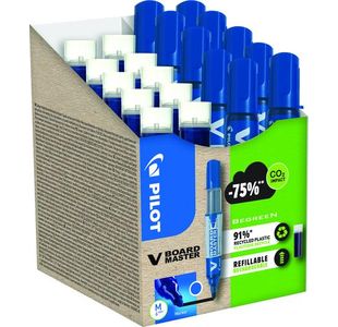 Pilot 10 Markers+10 Refills Blu Pk20