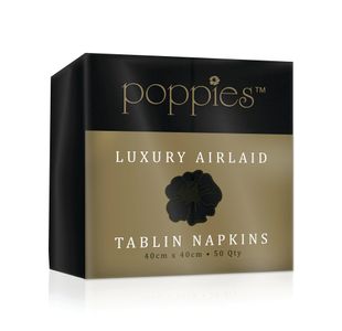 Poppies Tablin 8 Fld 40Cm Blk Pk500