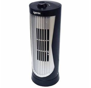 Igenix 12 Inch Mini Tower Fan Black