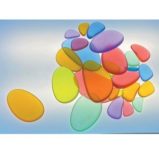 Acrylic Pebbles Assorted Pk30
