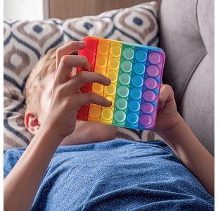 Pop Fidget Pad Square Multicoloured