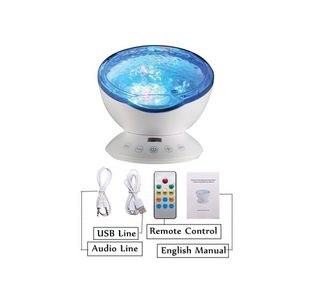 Ocean Wave Projector Lamp White