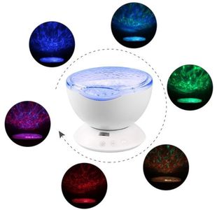 Ocean Wave Projector Lamp White