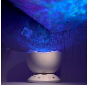 Ocean Wave Projector Lamp White