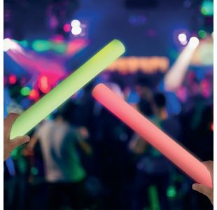 Light Up Sensory Foam Batons Pk6