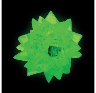 Flashing Crystal Shape Ball Lgt 60Mm