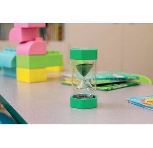 Sand Timer 1 Minute Green/Clear