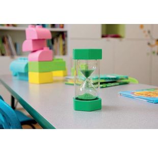 Sand Timer 1 Minute Green/Clear