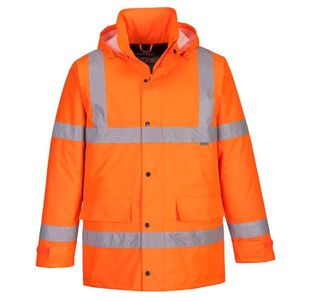 Hi-Vis Winter Traffic Jacket Org Xs