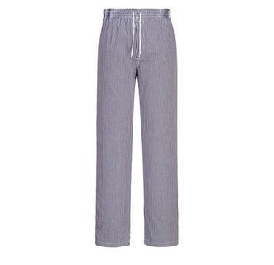 Bromley Chefs Trousers Blue Check L