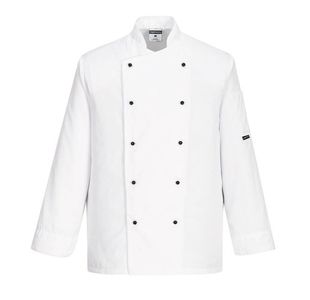 Somerset Chefs Jacket L/S White L