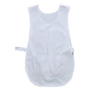 Tabard With Pocket White S/M Pk12