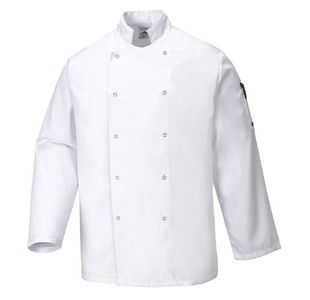 Suffolk Chefs Jacket L/S White Xs