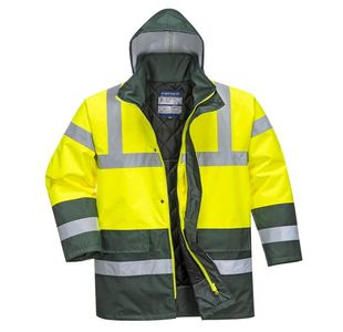 Hi-Vis Cont Winter Jacket Ylw/Grn M