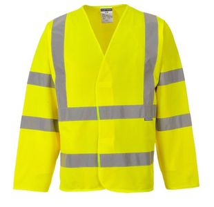 Hivis Bandbrace Jkt Ls Yw S/M Pk15