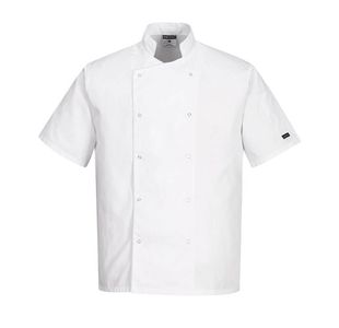 Cumbria Chefs Jacket S/S White S