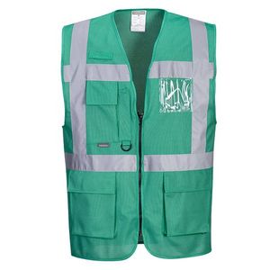 Iona Executive Vest Bt Grn L Pk10