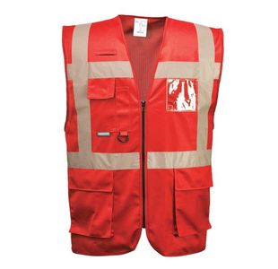 Iona Executive Vest Red L Pk10