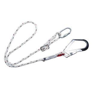 Adjustable 2M Restraint Lanyard Wht