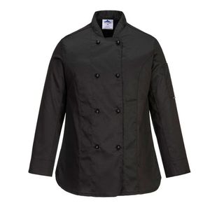 Rachel Women'S Chefs Jkt Ls Blk L