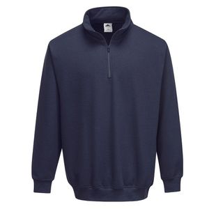 Sorrento Zip Neck Sweatshirt Navy L