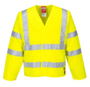 Hi-Vis Anti Static Jacket Fr Yw L/Xl