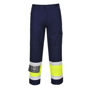 Hi-Vis Modaflame Trousers Yw/Nvy T L