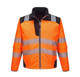 Pw3 Hi-Vis Softshell 3L Org/Blk L