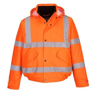 Hi-Vis Winter Bomber Jacket Org Xs