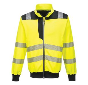 Pw3 Hi-Vis Zip Sweatshirt Yw/Blk 4Xl