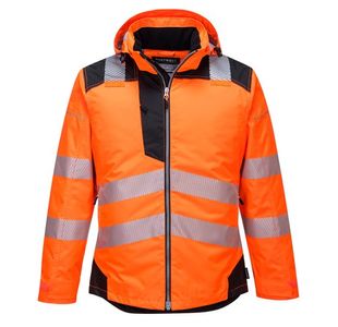 Pw3 Hi-Vis Winter Jacket Org/Blk Xs