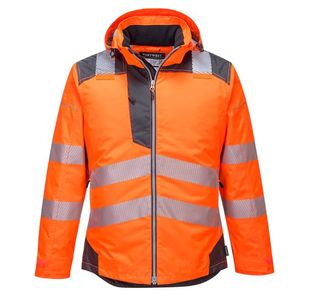 Pw3 Hi-Vis Winter Jacket Org/Grey L