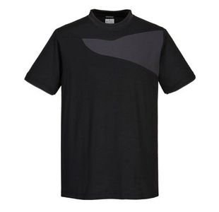 Pw2 Ctn Comf T-Shirt S/S Blk/Zgry L