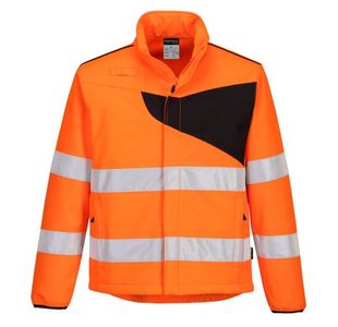 Pw2 Hi-Vis Softshell 2L Org/Blk 4Xl