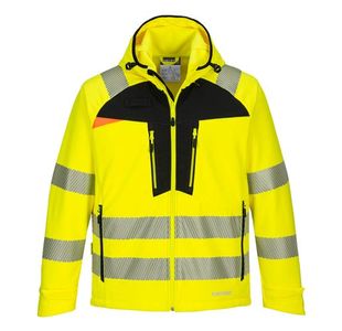 Dx4 Hi-Vis Softshell 3L Ylw/Blk 4Xl