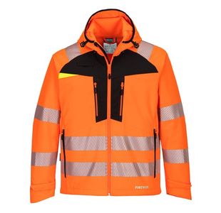 Dx4 Hi-Vis Softshell 3L Org/Blk 4Xl